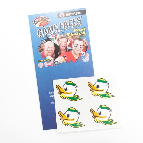 Fighting Duck, Neil, Green, Tattoos, Gifts, Waterless, 4 Pack, 114244